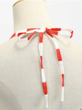 Navy 1950s Halter Stars Stripes Dress