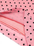 Pink 1930s Polka Dot One-shoulder Jumpsuit