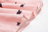 Black 1950s Butterfly Swing Dress