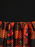 Orange 1950s Halloween Pumpkin Swing Dress