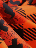 Orange 1950s Halloween Pumpkin Swing Dress