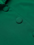 Green Lapel Collar Sleeveless Jumpsuit