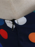 1950s Halter Polka Dot Backless Dress