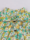 Multi 1950s Bowknot Floral Dress
