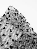 [US Warehouse] Black 1930s Mesh Bow-knot Patchwork Jumpsuit