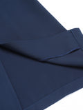 Navy Blue 1960s Decorative Button Pencil Dress