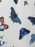 White Halter Butterfly Swing Dress