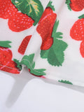 Strawberry Belt Swing Dress