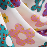 White 1950s Floral Bowknot Swing Dress