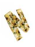 Yellow 1950s Floral Halter Jumpsuit