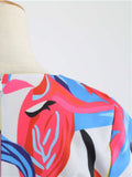 1950s Patchwork Butterfly Belt Dress