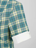 Green 1950s Plaid Swing Dress