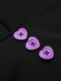 Purple 1950s Halloween Button Dress