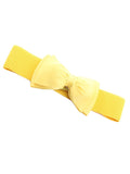 Retro Bowknot Elastic Wide Belts