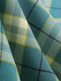 Green 1950s Plaid Swing Dress