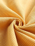 Yellow 1950s Plaid Belt Swing Dress