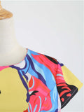 1950s Patchwork Butterfly Belt Dress