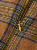 Coffee 1950s Plaid Belt Swing Dress
