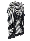 Atomic Striped Victorian Gothic Ruffle Skirt