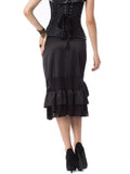 Halloween Steampunk Ruffle Gothic Skirt