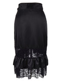 Halloween Steampunk Ruffle Gothic Skirt