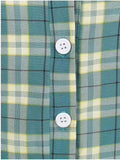 Green 1950s Plaid Swing Dress