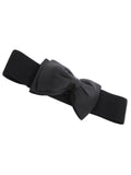 Retro Bowknot Elastic Wide Belts