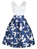 1950s Mesh Patchwork Swing Dress