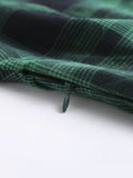 Green 1950s Button Belt Swing Dress