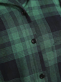 Green 1950s Button Belt Swing Dress