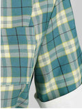Green 1950s Plaid Swing Dress