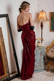 Strapless Sequin Bridesmaid Dress