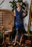 1920s Beaded Fringed Flapper Dresses