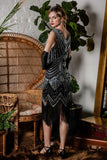 [US Warehouse] 1920s Sequined Fringe Dress
