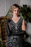 [US Warehouse] 1920s Sequined Fringe Dress