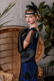 1920s Sequined Maxi Flapper Dress