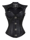 Steampunk Hollow Leather Gothic Corset