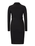 1960s Chelsea Collar Button Solid Dress