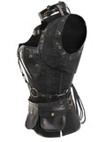 Halloween Steampunk Leather Gothic Corset
