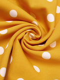 Yellow Polka Dots Spaghetti Strap Romper