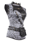 Halloween Steampunk Leather Gothic Corset