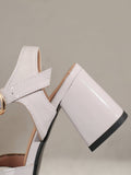 Retro Cutout Sandals High Heel Shoes