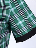 1950s Plaids Belted Swing Dress