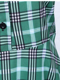 1950s Plaids Belted Swing Dress