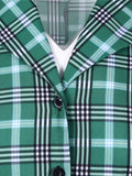 1950s Plaids Belted Swing Dress