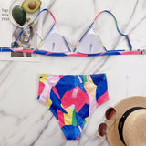 Multi-Color Straps Bikini Set