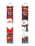 Retro Christmas Porch Couplet Decorations