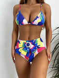 Multi-Color Straps Bikini Set