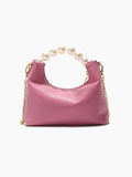 Retro Solid Pearl One-shoulder Chain Bag