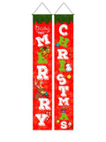 Retro Christmas Porch Couplet Decorations